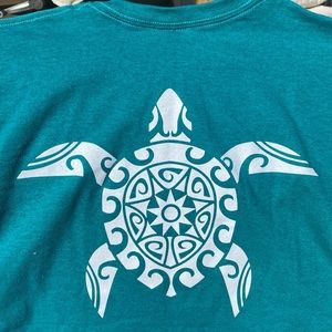 Ocean Conservancy Turquoise Tribal Turtle Design
